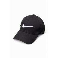 Кепка чорна з білим логотипом Nike 58 розміру